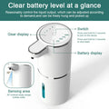 380ml Automatic Soap Dispenser Foam USB Charging Touchless Smart Display Infrared Sensor Foam Soap Dispensers Hand Washer