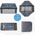 4-Piece Foldable PVC Clothes Storage Bag, 9.25-Gallon Nonwoven Fabric Organizer