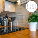 Juego de 6 utensilios de cocina pequeños de silicona - Herramientas de cocina antiadherentes resistentes al calor, incluye espátula, raspador,, batidor, pinzas para alimentos