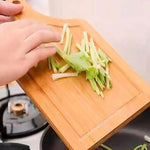 Juego de 3 tablas de bambú cuadradas para picar alimentos