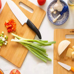 Juego de 3 tablas de bambú cuadradas para picar alimentos