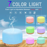 Air Humidifier Essential oil Diffuser 300ML 500ML Ultrasonic Cool Mist Maker Fogger Humidifier LED Lamp Aroma Diffuser Electric