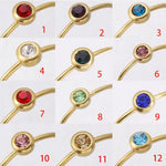 12pcs Stainless Steel Rings Set Gold Silver Color Birthstone Party Jewelry for Women Men Male Female Finger Accessory 2021