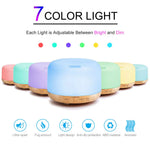 Air Humidifier Essential oil Diffuser 300ML 500ML Ultrasonic Cool Mist Maker Fogger Humidifier LED Lamp Aroma Diffuser Electric