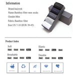 5Pairs/Lot Men's Bamboo Fiber Socks New Casual Business Anti-Bacterial Deodorant Breatheable Crew Socks Men Compression Socks