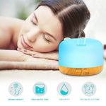 Air Humidifier Essential oil Diffuser 300ML 500ML Ultrasonic Cool Mist Maker Fogger Humidifier LED Lamp Aroma Diffuser Electric