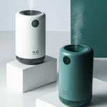 Home Table Wireless Ultrasonic Air Humidifier, Portable Mini Aroma Water Mist Diffuser, Battery Life Show, 500ml, 2000mAh