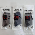 100% Merino Wool Socks Warm Thicken Hiking Cushion Crew Socks For Men Women Breathable Sports Socks Moisture Wicking Euro Size