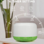 500ml Essential Oil Diffuser Quiet Aromatherapy Mist Diffusers Ultrasonic Remote Control Air Humidifier with Timing Function