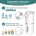 380ml Automatic Soap Dispenser Foam USB Charging Touchless Smart Display Infrared Sensor Foam Soap Dispensers Hand Washer