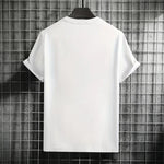 Men's T-shirt High Quality 100% Cotton Round Neck Short Sleeve Classic Black White Pure Color Tees Spring Summer Casual Cool Top