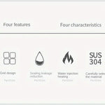 Fiambrera de acero inoxidable a prueba de fugas con 3/4 compartimentos - Recipiente Bento duradero y fácil de limpiar para estudiantes y trabajadores de oficina