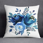 Funda de cojín de 45x45CM, patrón geométrico, poliéster, azul gris, funda de almohada, tapicería, cojín de sofá, almohada decorativa, funda de almohada para decoración del hogar.
