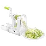 Vegetable Spiralizer with 5 Stainless Steel Blades Best Veggie Spiral Slicer Curly Fry Chopper Cutter Pasta Spaghetti Maker