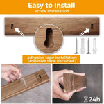 Soporte Magnético para Cuchillos de Pared 16 pulgadas Tira para Cuchillos de Madera de Acacia, Potente Imán Soporte para Cuchillos Barra para Cuchillos de Cocina
