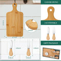 Bamboo Delicatessen Christening Party Gift Cutting Board Outdoor Portable Cheese Board Knife and Fork Cutting Board Set