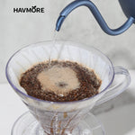 Pour Over Coffee Dripper Set 600ml Glass  Server V02 Funnel Drip Maker Brew Cup Coffee Set with  Filter Paper