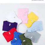 100% Cotton Solid Color T-Shirts Men Woman Short Sleeve Fashion Brand Trend Casual Soft Clothing Tees Breathable Summer Tops