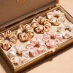 33PCS Hair Scrunchies,Satin Silk Hair Ties Ropes Ponytail Holder For Women Classic Elastic Hair Bands Ropes Girls Hair Accessori