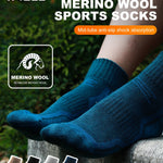 WRELS Merino Wool Thermal Socks Winter Warm Ski Hiking Snowboarding Climbing Compression Sports Socks Thick Merino Wool Socks