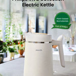 Philips Hervidor Eléctrico HD9365 1850W 1.7L Acero Inoxidable de Grado Alimenticio Indicador de Nivel de Agua Funciones de Seguridad Automáticas