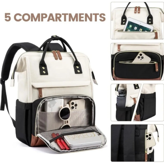 New Large Capacity Backpack Waterproof with USB Charging Port Fits 15.6 Inch Laptop Bag Travel Work Anti-theft Bag for Traveling