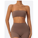 Ctenkevet Summer Women's Strapless Sports Bra Female Quick-Drying Tube Top Yoga Gym Workout Fitness Chest Wrap Underwear Woman