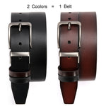 Men Leather Belt Automatic Buckle Pin Buckle High Quality Male Genuine Leather Strap Luxury Jeans for Men Men Accessori