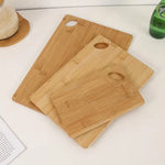 Juego de tablas de cortar de bambú de 3 piezas, tablas de picar multiusos gruesas para carne, verduras, fruta, tabla de cortar de bambú para cocina