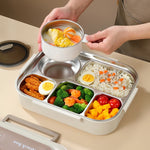 Fiambrera aislada de acero inoxidable 304, para oficinistas, estudiantes, sellada, portátil, tipo bento, recipiente para alimentos, apto para microondas