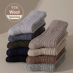 93.5% Merino Wool Socks Warm Hiking Cushion Crew Socks For Men Women Breathable Wool Sports Socks Moisture Wicking Euro Size