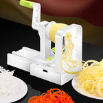 Vegetable Spiralizer with 5 Stainless Steel Blades Best Veggie Spiral Slicer Curly Fry Chopper Cutter Pasta Spaghetti Maker