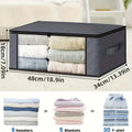 4-Piece Foldable PVC Clothes Storage Bag, 9.25-Gallon Nonwoven Fabric Organizer