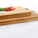 Tabla de cortar de bambú natural de cocina, tabla de cortar rectangular grande, tabla de cortar de madera maciza engrosada, disponible por ambos lados