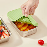 WORTHBUY Fiambrera bento sellada portátil de gran capacidad 304 de acero inoxidable, recipiente de alimentos para ensalada de frutas para estudiantes y oficinistas