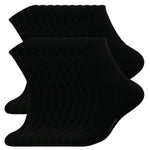 5/10/20 Pairs New Cool Men Black White Warm Socks Set Autumn Winter Male Solid Color Sport Short Socks For Men Dropshipping
