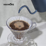 Pour Over Coffee Dripper Set 600ml Glass  Server V02 Funnel Drip Maker Brew Cup Coffee Set with  Filter Paper