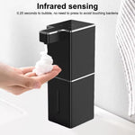 Dispensador de jabón automático sin contacto con sensor de inducción inteligente montado en la pared para cocina y baño