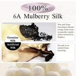 4PCS 100% Pure Mulberry Silk Hair Scrunchie Handmade Hairbands Women Girl Hair Accessories Pure Color Natural HairTies Box