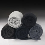 5/10/15 Pairs Men's Business Casual Socks Middle Tube Compression Spring Autumn Black Business Casual Sox Man Dress Sock Gifts