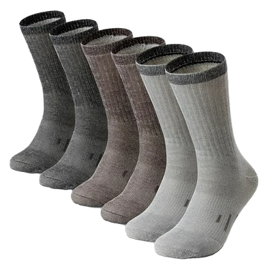 Mens 90% Merino Wool Hiking Cushion Socks Thermal Warm Crew Winter Boot Socks for Skiing Hiking Moisture Wicking