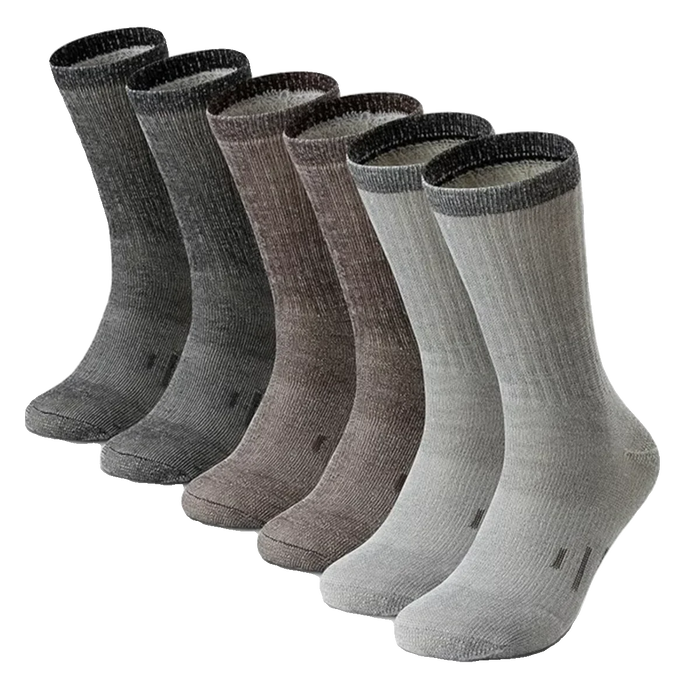 Mens 90% Merino Wool Hiking Cushion Socks Thermal Warm Crew Winter Boot Socks for Skiing Hiking Moisture Wicking