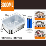 Caja de conservación de alimentos de acero inoxidable 316L con certificación LFGB, con tapa de silicona apta para congelador, recipiente para mantener frescos los vegetales