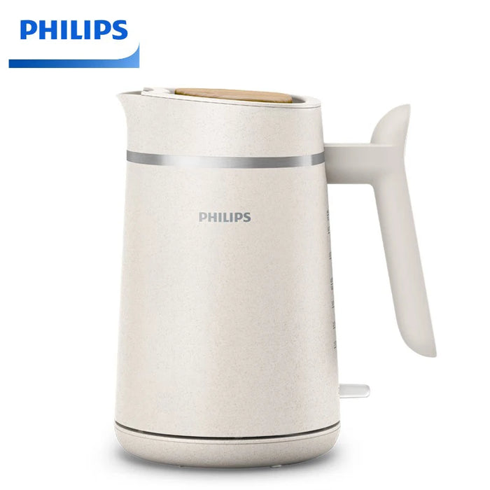 Philips Hervidor Eléctrico HD9365 1850W 1.7L Acero Inoxidable de Grado Alimenticio Indicador de Nivel de Agua Funciones de Seguridad Automáticas