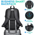 BANGE Lightweight 15.6 inch Laptop Backpack Waterproof USB Charge Port Multifunctional Travel Hiking School Bag Mochila for Men