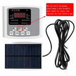 Dispositivo de riego por goteo para jardín con sistema de temporizador y controlador de doble bomba, dispositivo de riego automático inteligente con energía solar para plantas