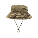 Camouflage Gen 2 Tactical Boonie Hat Sun Protection Round Brim Hat for Cycling, Summer Military Training, Outdoor Fisherman Hat