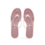 Nuevas sandalias de tacón elegantes francesas para mujer, tiras de PVC transparentes, tacón bajo transparente, puntera abierta, sin cordones, zapatos de mujer, sandalias delicadas con separador de dedos
