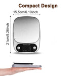 Básculas electrónicas de alta precisión de 5 kg/10 kg para el hogar, básculas digitales de cocina con pantalla LCD, básculas de banco portátiles para cocinar y hornear