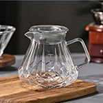 JUSTINLAU Pour Over Coffee Maker Set High Borosilicate Glass Coffee Filter Drip Coffee Maker Set for Home Office Barista Tools